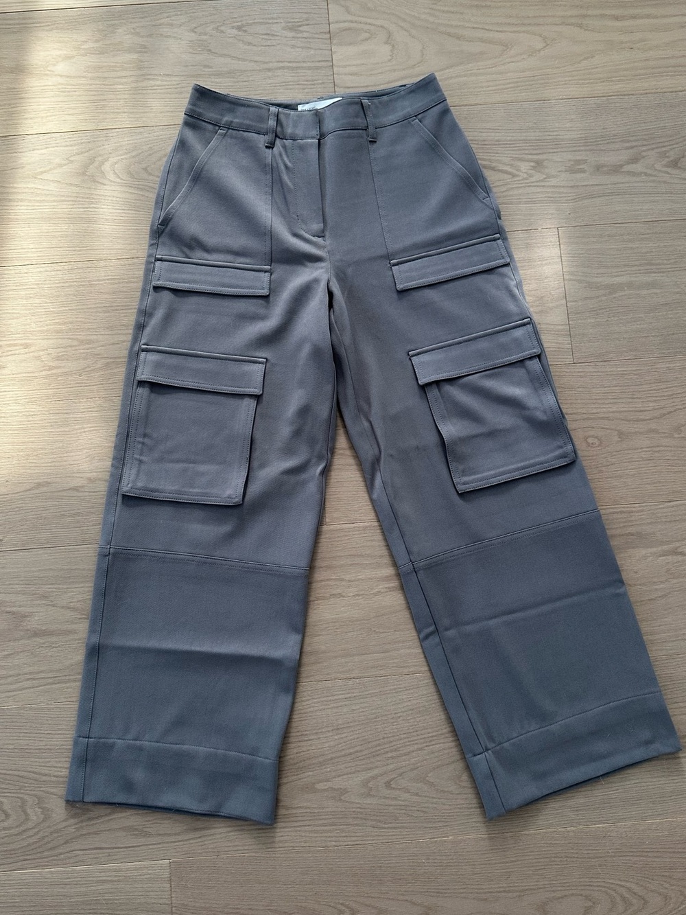 OAK + FORT Wide-Leg Cargo Pants